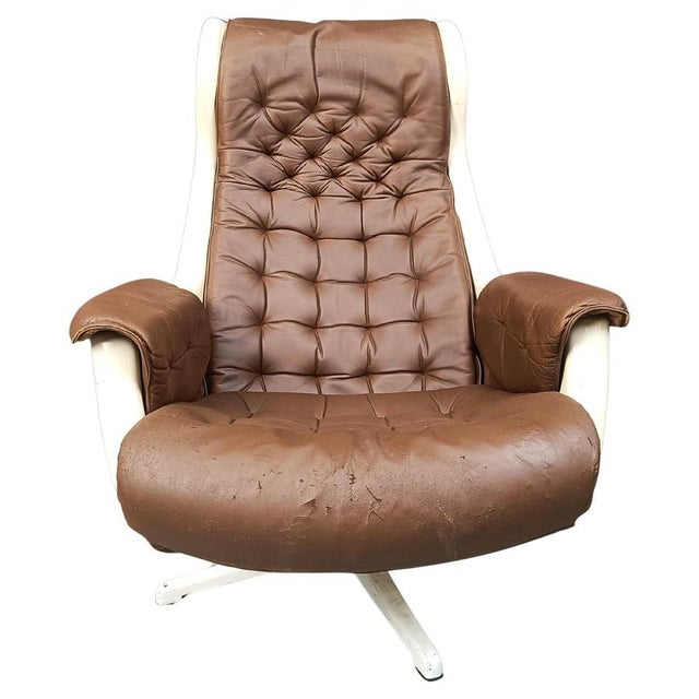 Mid-Century Space Age Galaxy Armchair by Alf Svensson for Dux, 1968 For Sale - Image 13 of 13