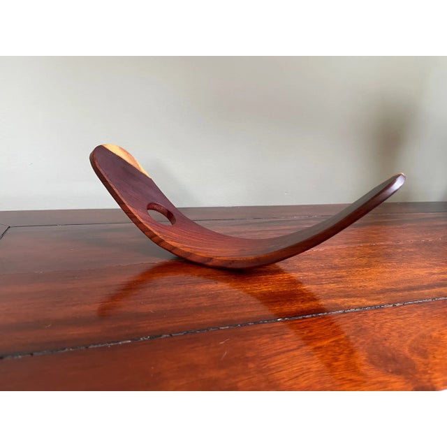Mid-Century Modern 2000s Balanced Cherry Wine Bottle Holder For Sale - Image 3 of 7