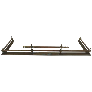 French Mid Century Brass Fireplace Fender