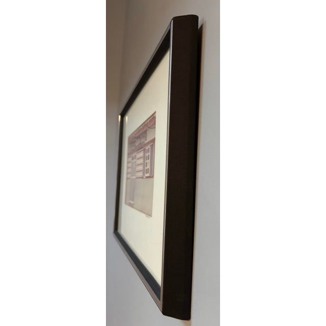 Metal MCM Refrescos Casa Rex Photograph Signed Original Black & Silver Frame Original Poem on Back For Sale - Image 7 of 12