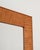 Rectangular mirror with a marbled birch frame and a frame construction. 1950s, Scandinavia. A 1950s Scandinavian mirror...
