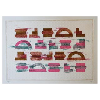 Vincente Rojo, Codice, 1991, Etching, Aquatint and Embossing For Sale