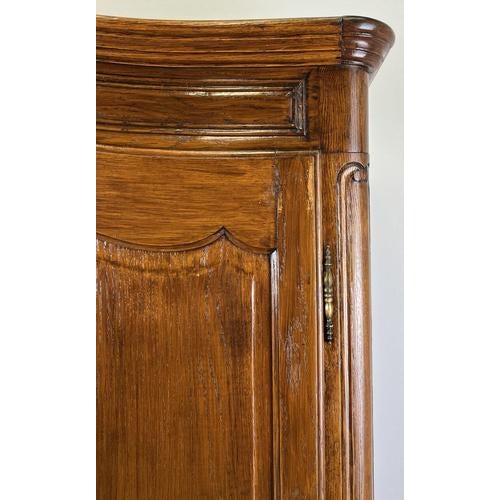 Vintage French Louis XVI Style Wardrobe in Oak For Sale - Image 6 of 11