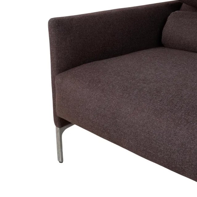 Cor Avalanche Fabric Three-Seater Grey Manual Function Sofa Couch For Sale - Image 9 of 17