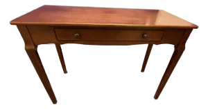 Vintage Solid Wood Writing Desk , Console or Side Table