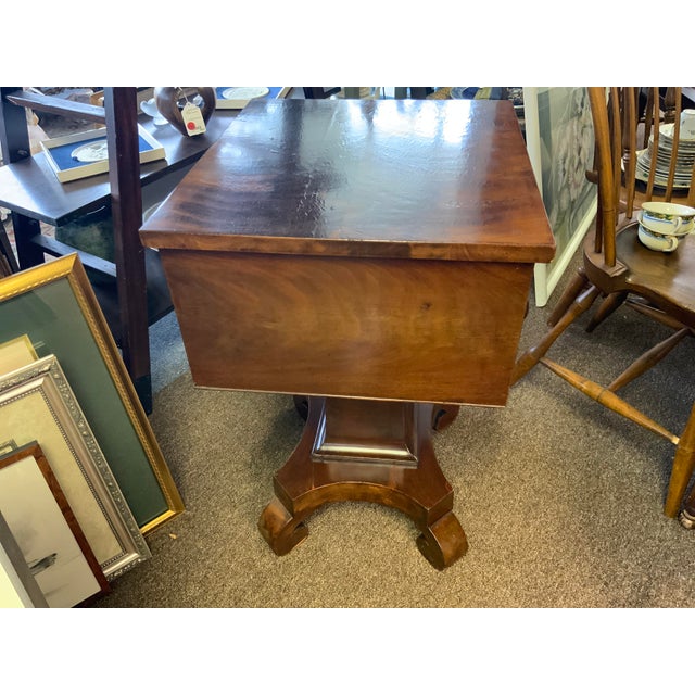Circa 1840 American Empire Mahogany Side Table For Sale - Image 11 of 13