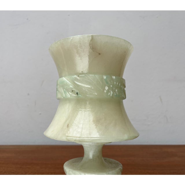 Vintage French Hollywood Regency Style Alabaster Table Lamps, Set of 2 For Sale - Image 13 of 18