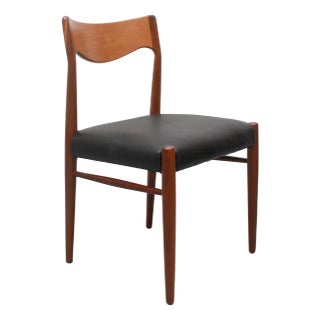 Chair in Teak and Leather, 1965 For Sale