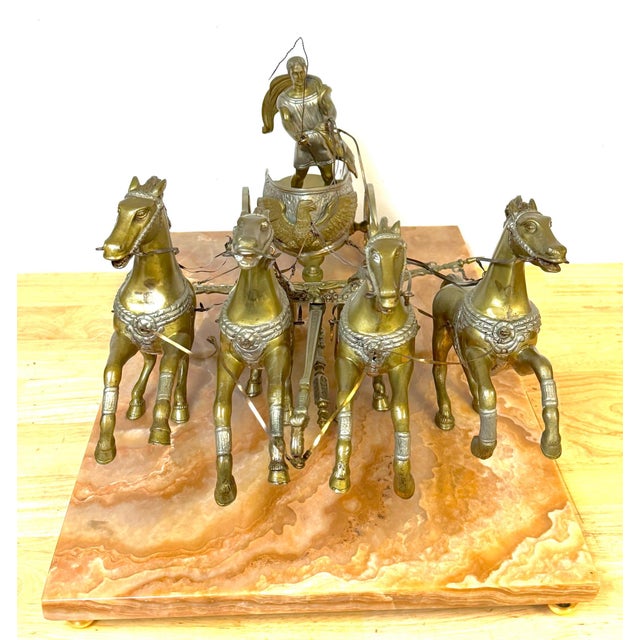 Monumental Grand Tour Imperial Roman Triumphator Driving a Four-Horse Quadriga For Sale - Image 18 of 18