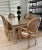 Postmodern Rare 1970s Harrison Van Horn Grasscloth Dining Table – Natural Brown With 2 Leaves For Sale - Image 3 of 12
