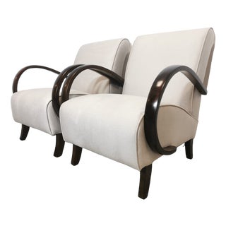 Set of Lounge Chairs by Jindrich Halabala, 1940s For Sale