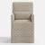 Cloth & Company Stoffer Home x Cloth & Company Lindy Slipcover Dining Arm Chair in Francie Tan For Sale - Image 4 of 7