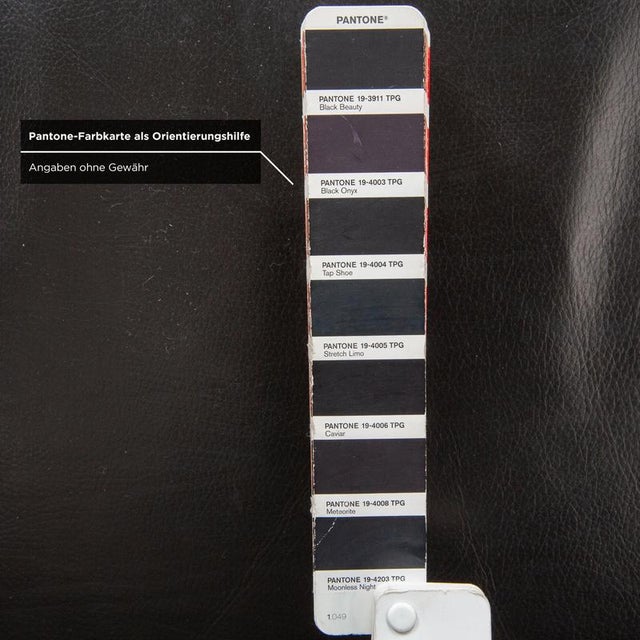 Animal Skin Black Leather Three-Seater Sofa from Wittmann Ducale For Sale - Image 7 of 11