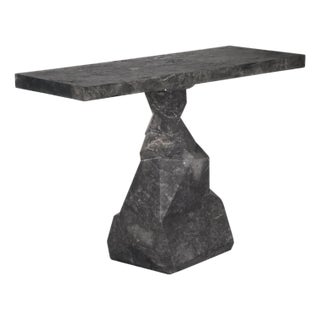 NOIR Tilden Console, Black Marble For Sale