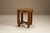 1930s Amsterdam School Side Table in Oak with Coromandel Inlay, Netherlands, 1930s For Sale - Image 5 of 10
