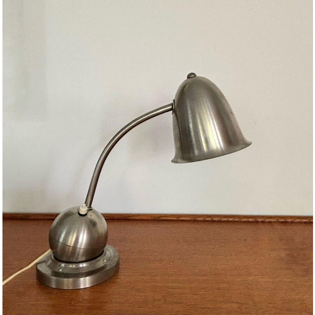 Art Deco Desk Lamp by W.H. Gispen for Daalderop, 1920s For Sale - Image 3 of 11