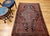 19th Century Persian Farahan Rug, Hand-Knotted Wool, Floral Medallion Design, Blue & Red, 4x6 For Sale - Image 9 of 18