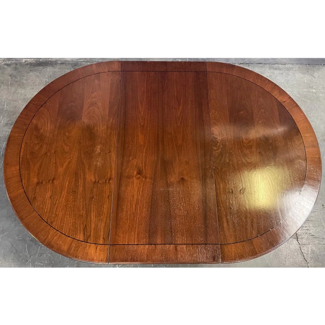 Brown Mahogany With Gold Gilded Details Talbot Dining Table From the Madeline Stuart Collection For Sale - Image 8 of 12