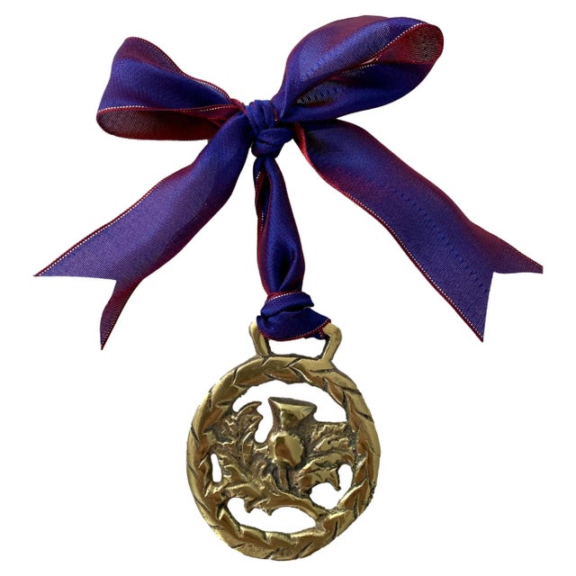 Victorian Antique English Horse Brass Ornament For Sale - Image 3 of 3