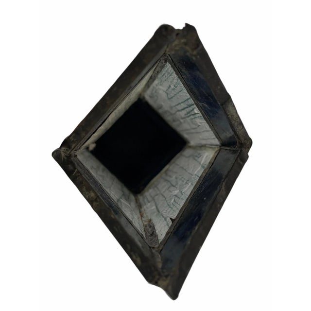 Glass Early 20th Century Arts and Crafts Stained Glass Vase For Sale - Image 7 of 9