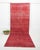 Red 1970s Vintage Turkish Handmade Wool Cotton Red Runner Rug For Sale - Image 8 of 11