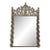 Italian Baroque Silvered Wall Mirror, 19th Century, Hand-Carved Wood For Sale