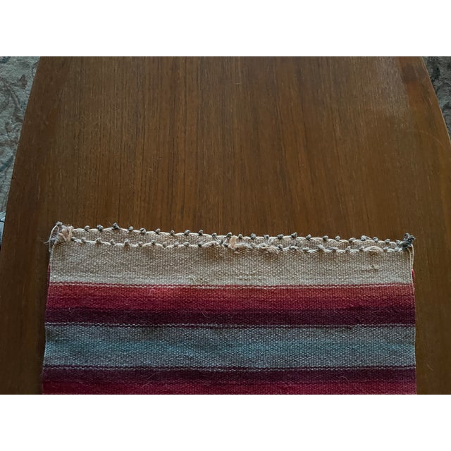 Vintage New Mexico Large Tan 1930's Chimayo Weaving For Sale In Santa Fe - Image 6 of 7
