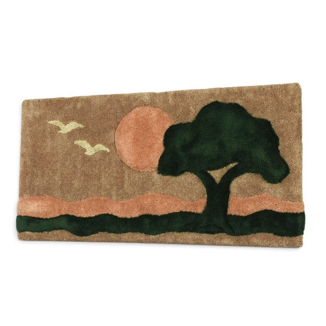 Frank Lane 1970s Tree of Life Fiber Art Rug Wall Hanging For Sale - Image 13 of 13