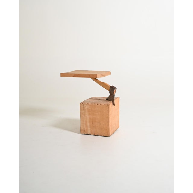 Tavolino Chopping Block with Axe by Raphael Springmann, 2000s For Sale - Image 4 of 13