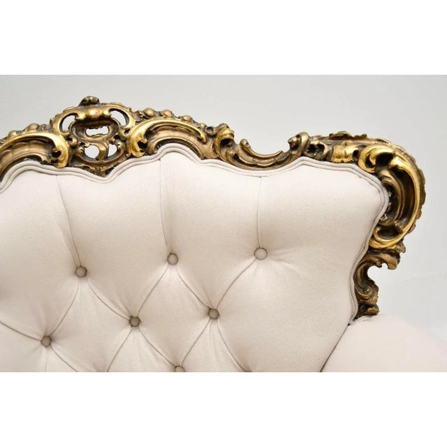 Set of French Giltwood Armchairs, 1930s For Sale - Image 6 of 12