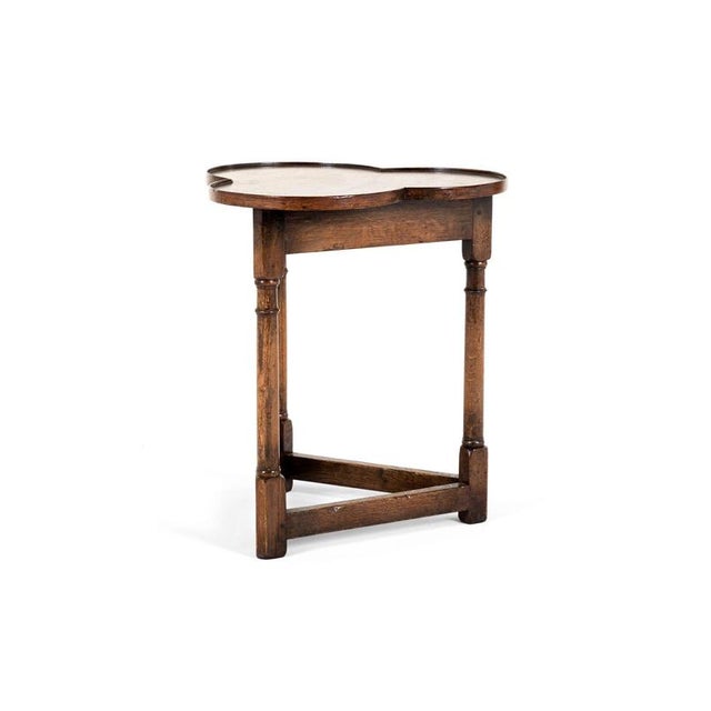 Clover Leaf Occasional Table in Oak For Sale - Image 3 of 10