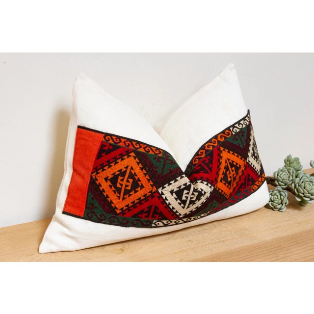 Asian Omina Antique Lakai Tribe Linen Pillow For Sale - Image 3 of 7