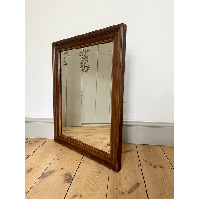 Antique Rustic French Wall Mirror with Original Foxed Glass, 1890s For Sale - Image 12 of 12