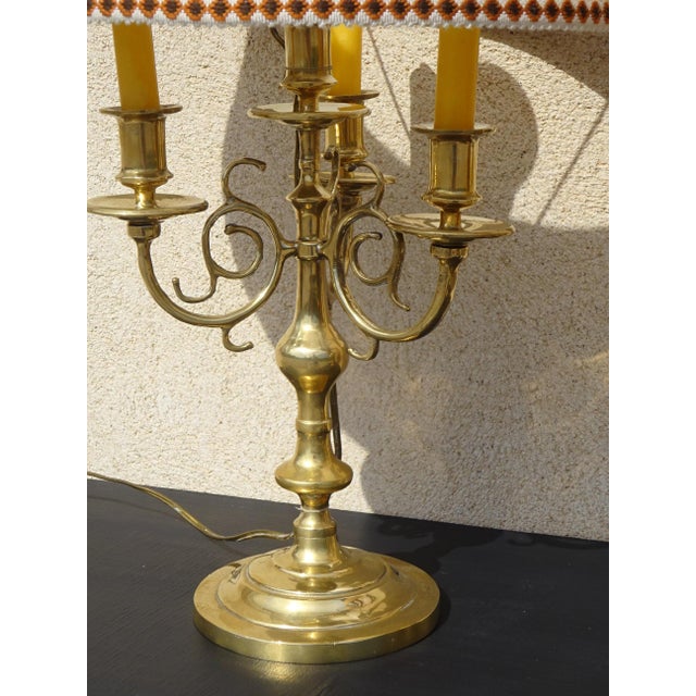 Copper Candlestick Bedside Lamps, 1890s, Set of 2 For Sale - Image 5 of 18