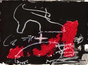 Antoni Tàpies "Deux Chaussures" 1984 Lithograph