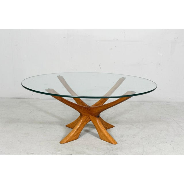 Vintage Danish Coffee Table by Illum Wikkelsø for Niels Eilersen, 1970s For Sale - Image 12 of 12