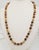 Metal Vintage 1980s Napier Faux-Tiger's Eye Beaded Necklace For Sale - Image 7 of 8