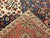 Persian Vintage Persian Bakhtiari Bibibaft Rug, Hand-Knotted Wool, Geometric Medallion Design, Vegetable Dyes, Navy & Red, 5x7 For Sale - Image 3 of 18
