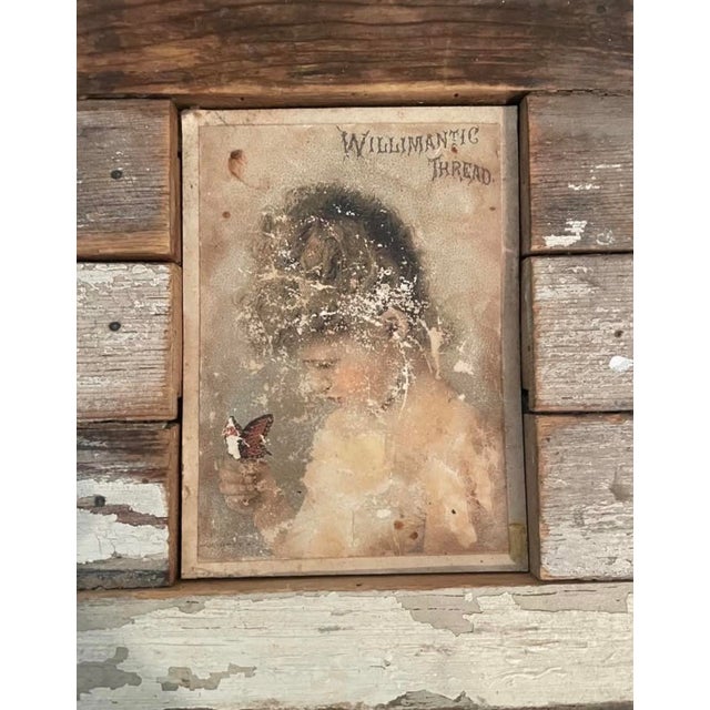 1960s Rustic Mismatched Reclaimed Wood Side Table For Sale - Image 9 of 10