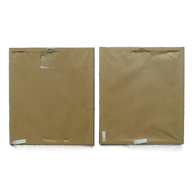 Late 20th Century Pair of Lithographs Prints Neo-Classical Framed For Sale - Image 5 of 5