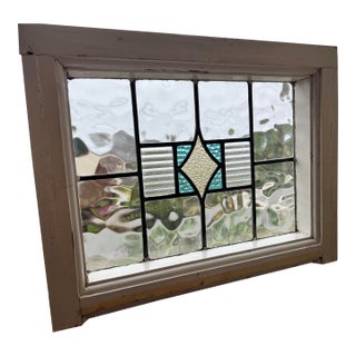 Antique Stained Glass Window For Sale
