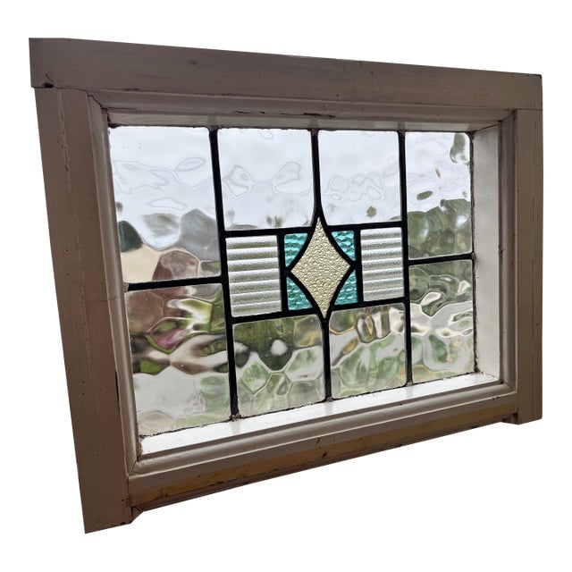 Antique Stained Glass Window For Sale