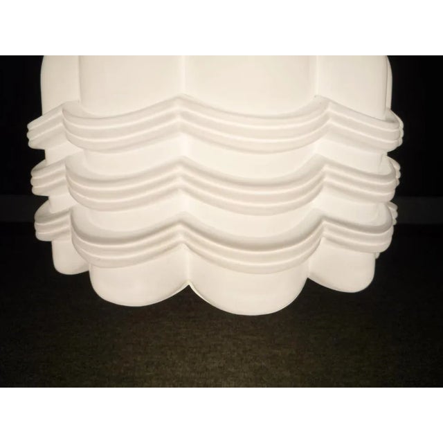 Space-Age Glass & Chrome Pendant Lamp from Limburg, 1960s For Sale - Image 9 of 13