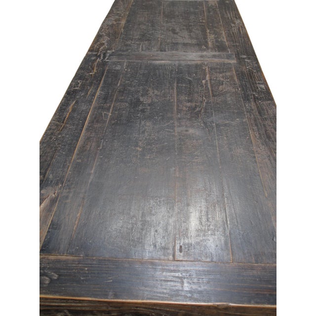 Vintage Distressed Reclaimed Wood Sideboard Cabinet 27 For Sale - Image 9 of 13