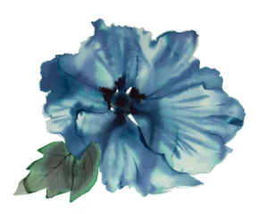 "Anemone No. 6" Contemporary Original Botanical Flower Watercolor Painting by Elizabeth Becker