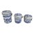 Heritage Mint Blue Willow Canisters With Wire Bale Locking Lids For Sale