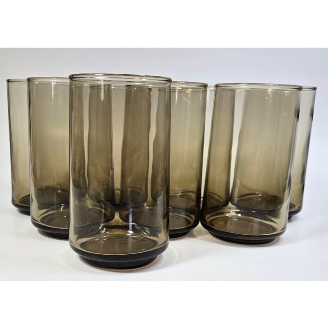 Tawny Mid-Century Tumblers- Set of 8 For Sale - Image 4 of 12