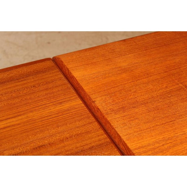 Mid-Century Danish Extending Dining Table in Teak, 1970s For Sale - Image 9 of 12
