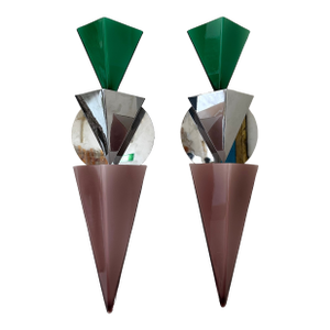 Pair of Wassily Sconces by Tihani and Mancini for Foscarini. Italy, 1980s
