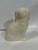 English Late 20th Century White Vintage Staffordshire Spaniel Figurine For Sale - Image 3 of 5